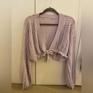 Urban Outfitters Purple Cropped Sweater